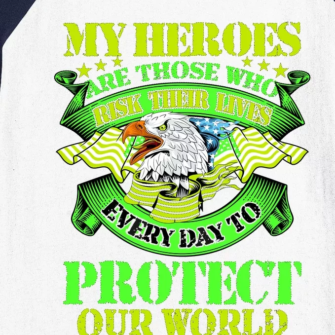 My Heroes Are Those Who Veteran Baseball Sleeve Shirt