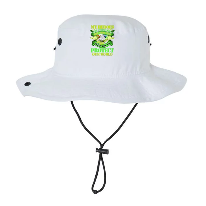 My Heroes Are Those Who Veteran Legacy Cool Fit Booney Bucket Hat