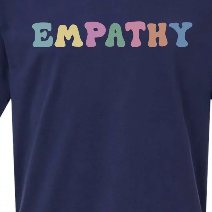 Mental Health Awareness Kindness Empathy Gift Sueded Cloud Jersey T-Shirt