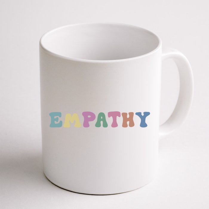 Mental Health Awareness Kindness Empathy Gift Front & Back Coffee Mug