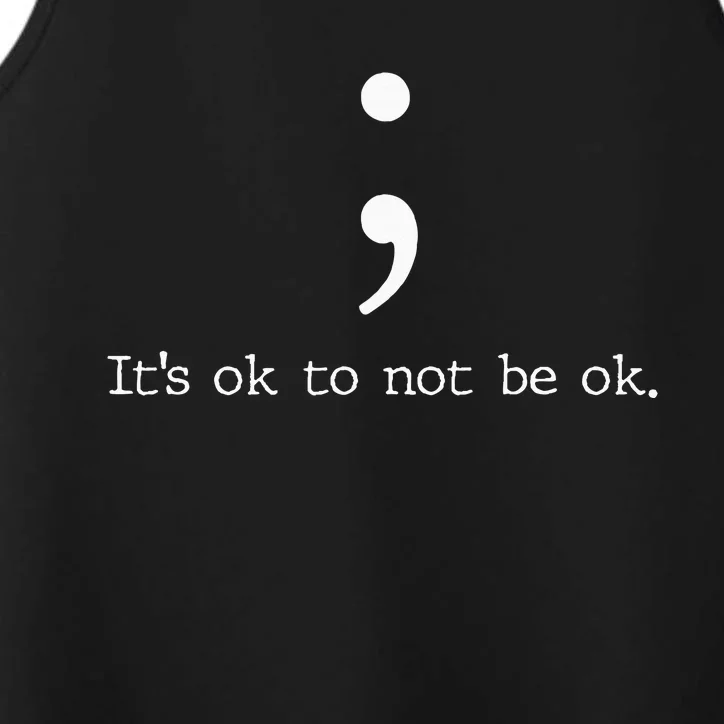 Mental Health Awareness Semicolon Performance Tank