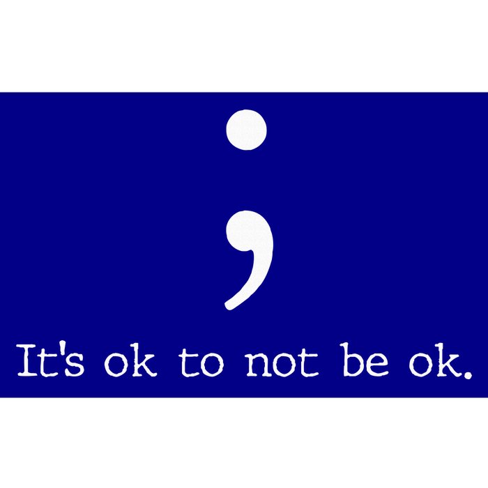 Mental Health Awareness Semicolon Bumper Sticker