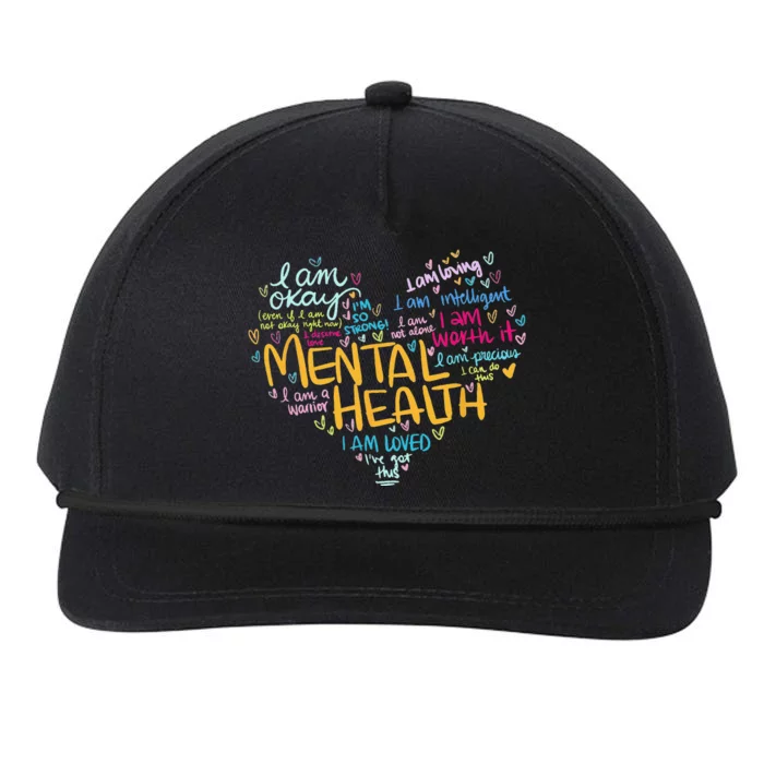 Mental Health Awareness Gifts Depression Snapback Five-Panel Rope Hat