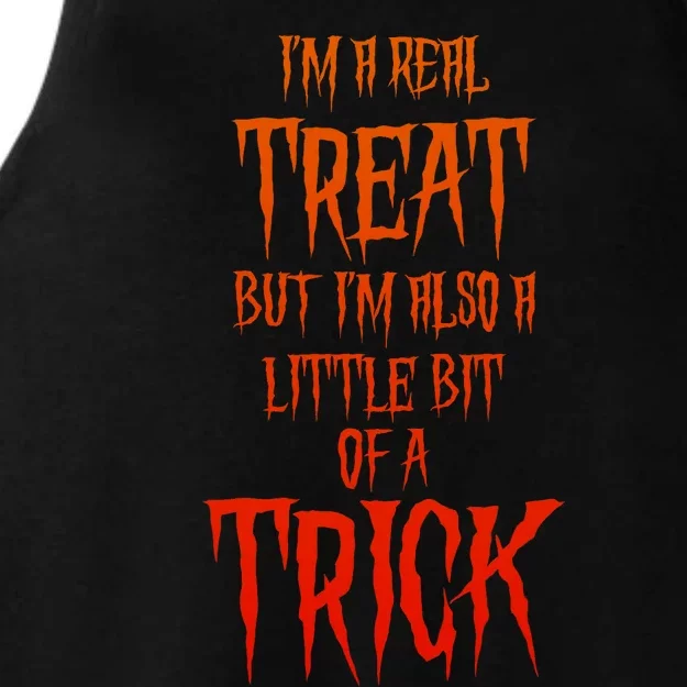 Mischievous Halloween A Real Treat But Also A Trick Ladies Tri-Blend Wicking Tank