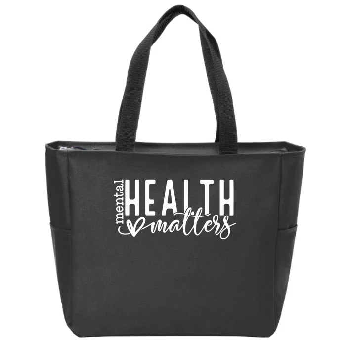 Mental Health Awareness Zip Tote Bag