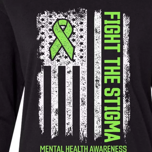 Mental Health Awareness Fight the Stigma Mental Health Womens Cotton Relaxed Long Sleeve T-Shirt