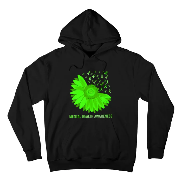 Mental Health Awareness In May We Wear Green Hoodie