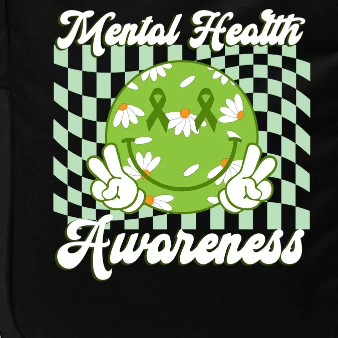 Mental Health Awareness Smile Face Groovy Impact Tech Backpack