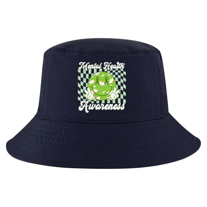 Mental Health Awareness Smile Face Groovy Cool Comfort Performance Bucket Hat