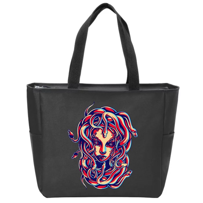 Medusa Hentain Adult Humor Costume Cool Easy Halloween Gift Zip Tote Bag