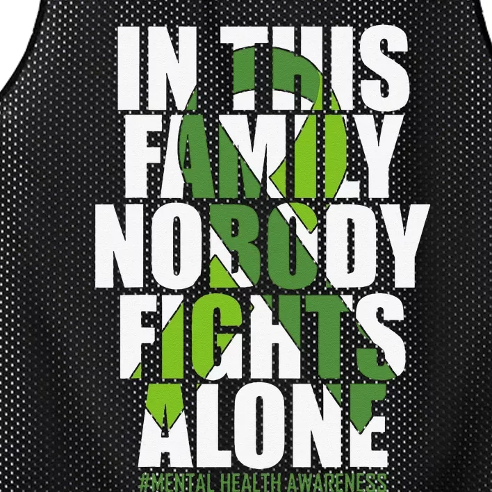 Mental Health Awareness Ribbon Family You Matter Kindness Mesh Reversible Basketball Jersey Tank