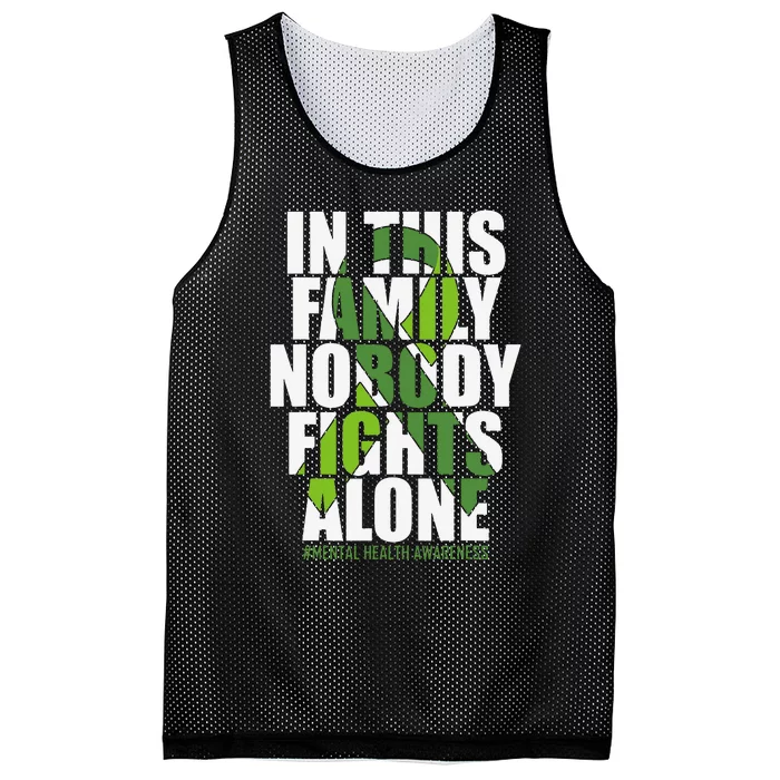 Mental Health Awareness Ribbon Family You Matter Kindness Mesh Reversible Basketball Jersey Tank