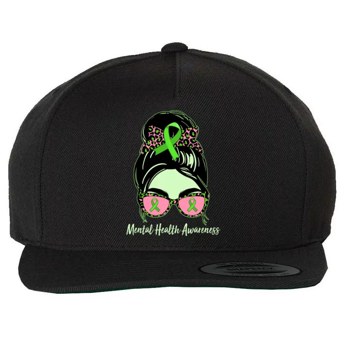 Mental Health Awareness Wool Snapback Cap