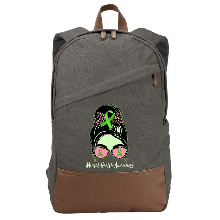 Mental Health Awareness Cotton Canvas Backpack