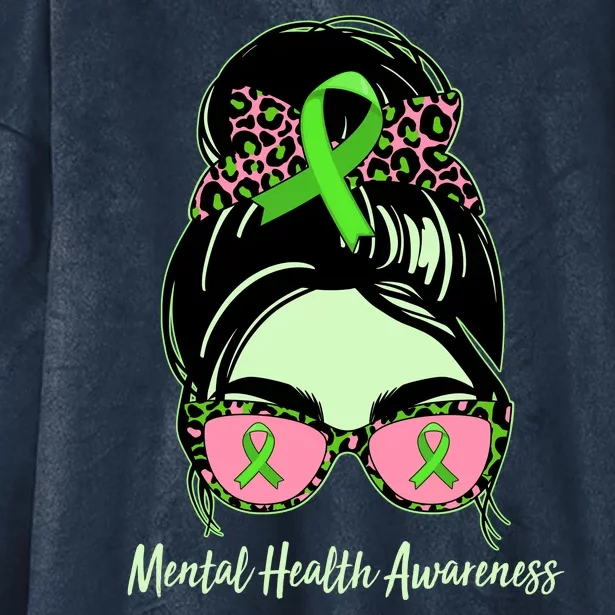 Mental Health Awareness Hooded Wearable Blanket