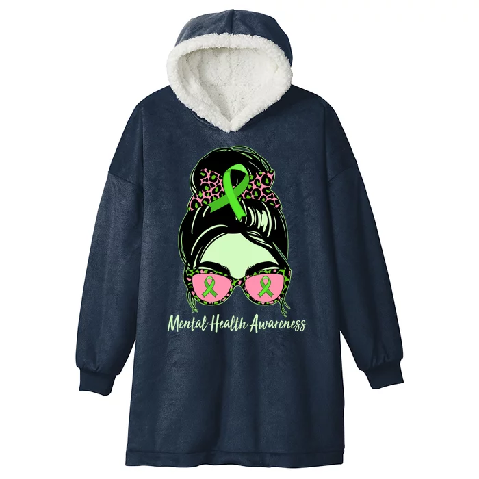 Mental Health Awareness Hooded Wearable Blanket