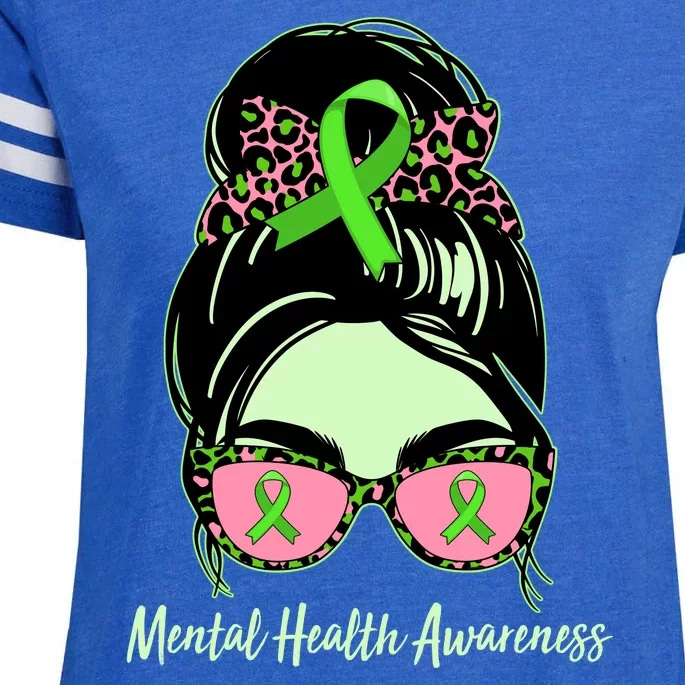 Mental Health Awareness Enza Ladies Jersey Football T-Shirt