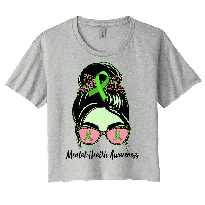 Mental Health Awareness Women's Crop Top Tee