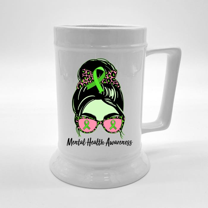 Mental Health Awareness Front & Back Beer Stein