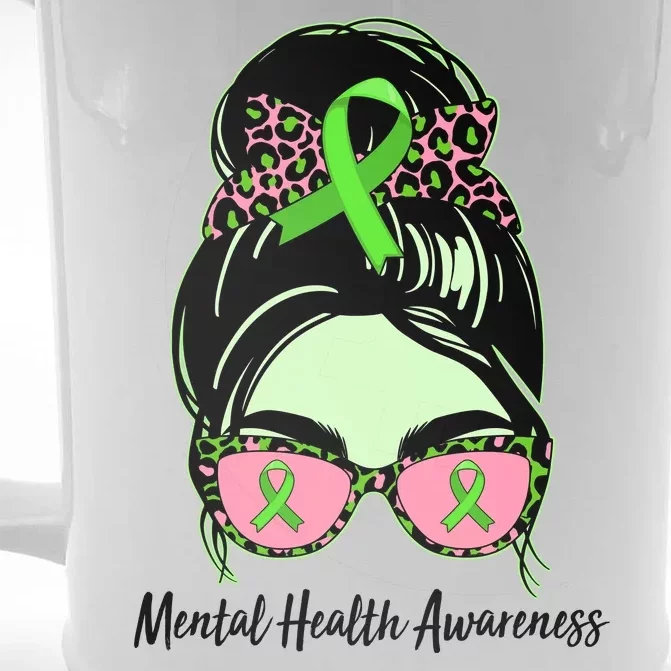 Mental Health Awareness Front & Back Beer Stein