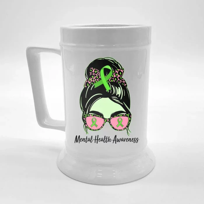 Mental Health Awareness Front & Back Beer Stein