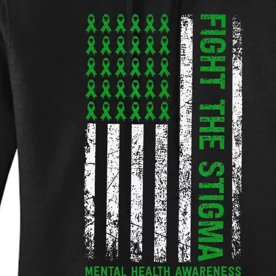 Mental Health Awareness Fight The Stigma Mental Health Women's Pullover Hoodie