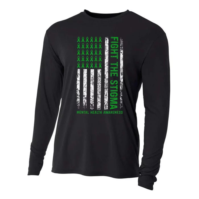 Mental Health Awareness Fight The Stigma Mental Health Cooling Performance Long Sleeve Crew