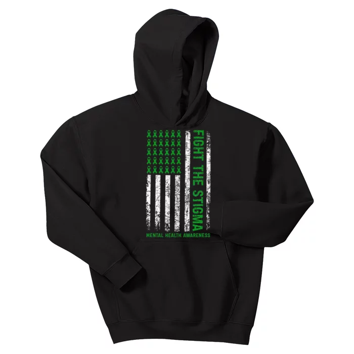 Mental Health Awareness Fight The Stigma Mental Health Kids Hoodie