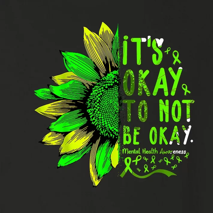 Mental Health Awareness Sunflower Its Okay To Not Be Okay Toddler Long Sleeve Shirt