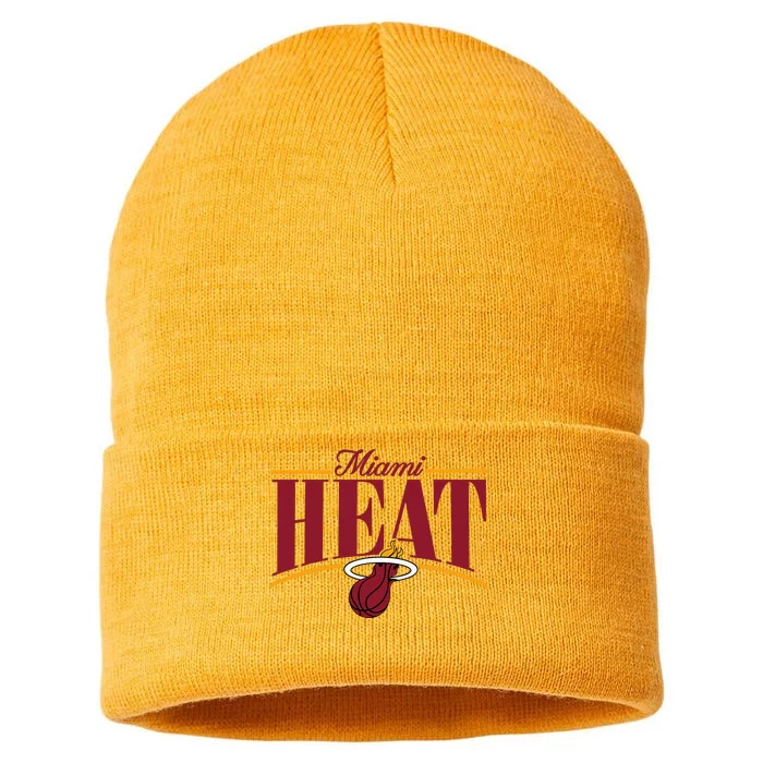 Miami Heat Arch Sustainable Knit Beanie