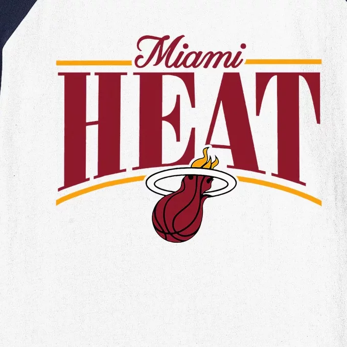 Miami Heat Arch Baseball Sleeve Shirt