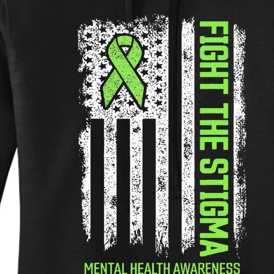 Mental Health Awareness Fight The Stigma Mental Health Women's Pullover Hoodie