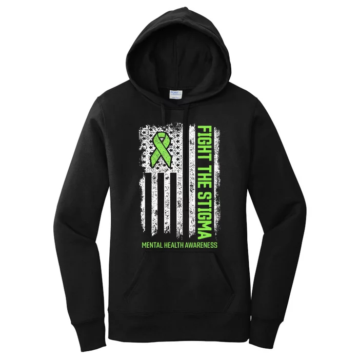 Mental Health Awareness Fight The Stigma Mental Health Women's Pullover Hoodie