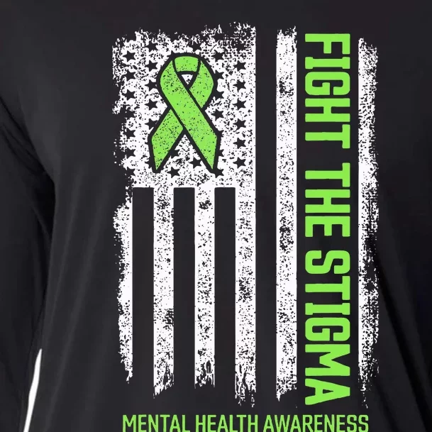 Mental Health Awareness Fight The Stigma Mental Health Cooling Performance Long Sleeve Crew