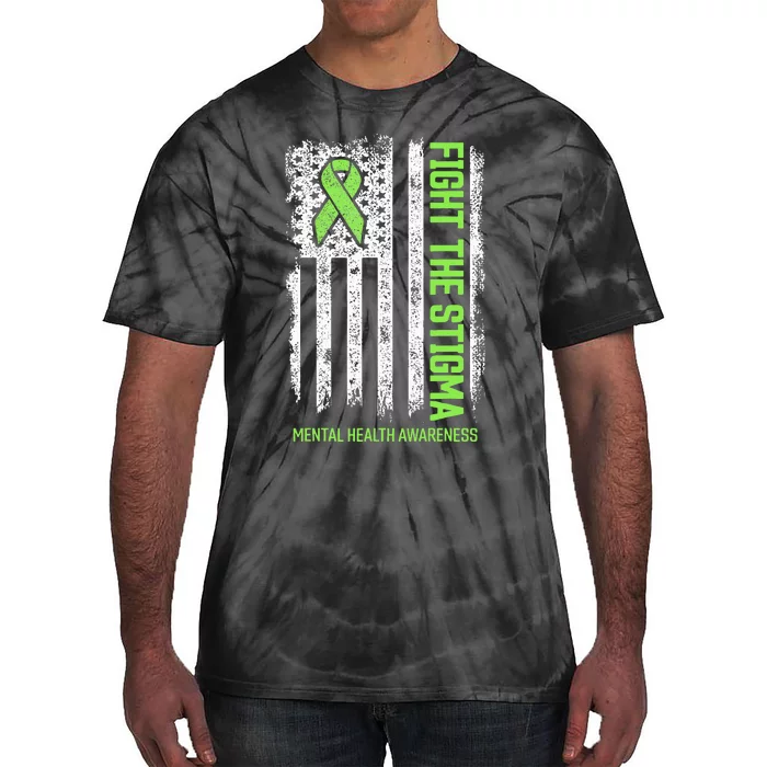 Mental Health Awareness Fight The Stigma Mental Health Tie-Dye T-Shirt