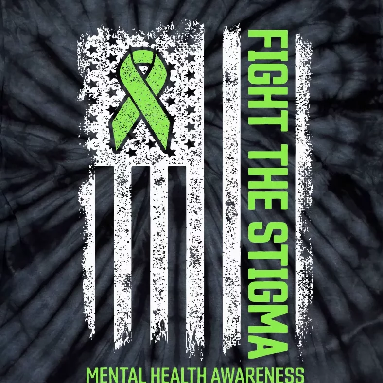 Mental Health Awareness Fight The Stigma Mental Health Tie-Dye T-Shirt