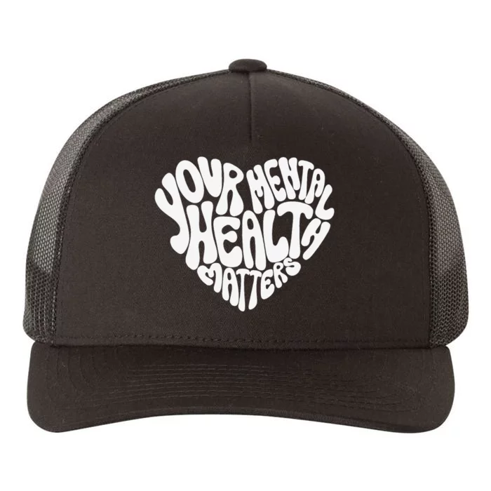 Mental Health Awareness Mindfulness Mental Wellness Yupoong Adult 5-Panel Trucker Hat