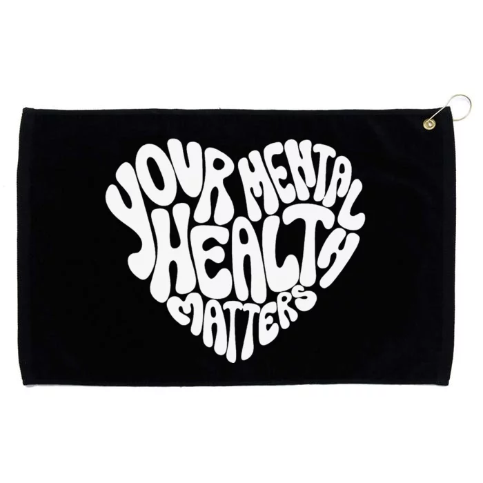 Mental Health Awareness Mindfulness Mental Wellness Grommeted Golf Towel