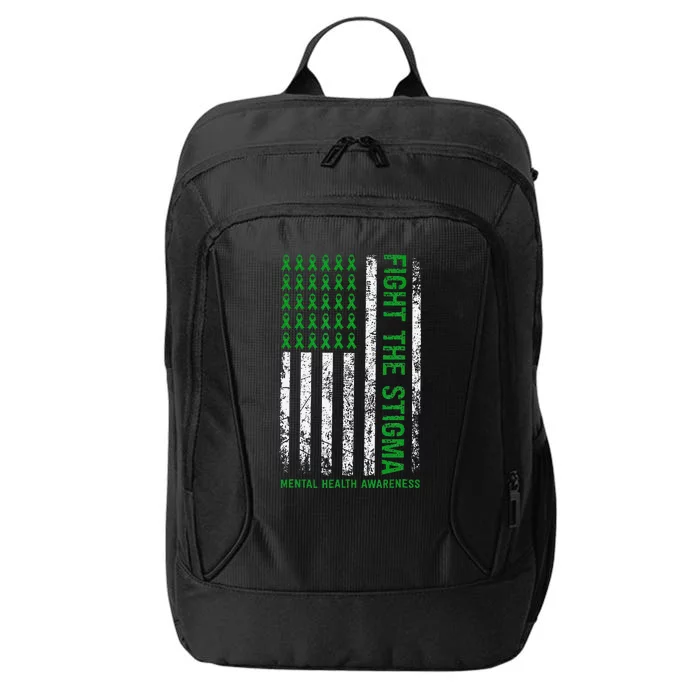 Mental Health Awareness Shirt Fight The Stigma Mental Health City Backpack