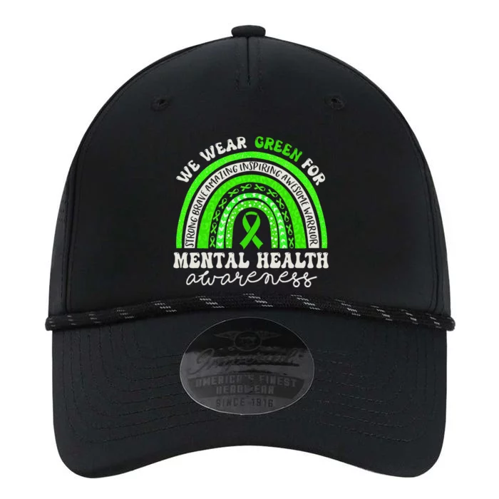 Mental Health Awareness We Wear Green Mental Health Rainbow Performance The Dyno Cap