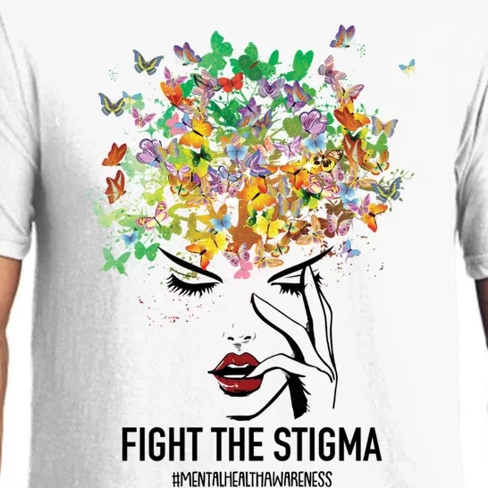 Mental Health Awareness Month Fight The Stigma Positive Gift Pajama Set