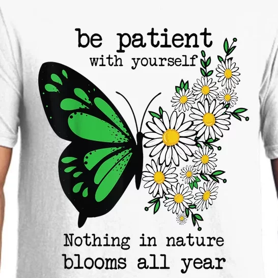 Mental Health Awareness - Butterfly Daisy Flower Pajama Set