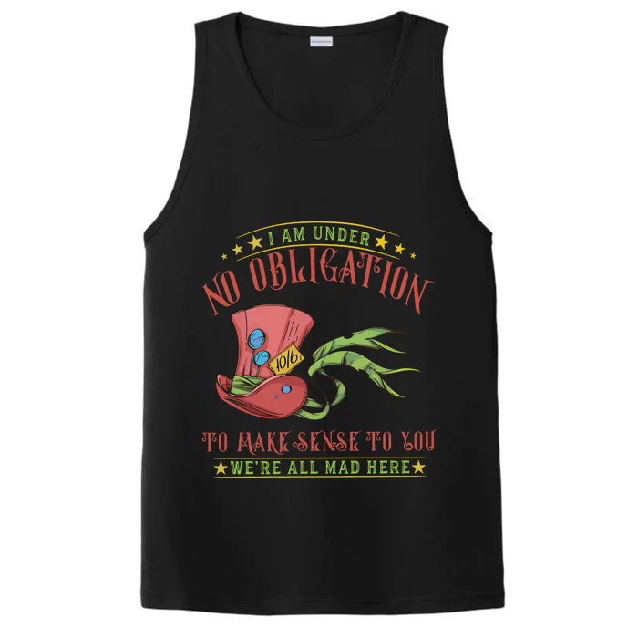 Mad Hatter Alice In Wonderland Performance Tank