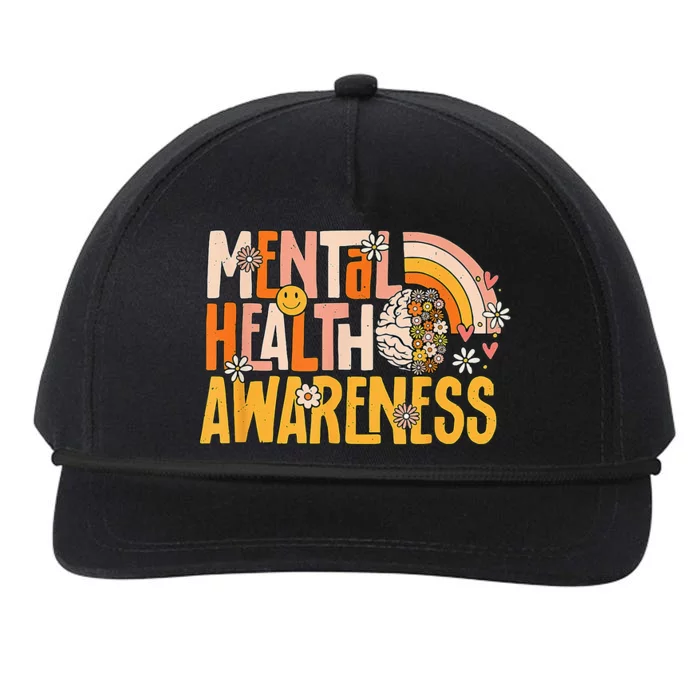 Mental Health Awareness Mental Illness Therapist Counselor Snapback Five-Panel Rope Hat