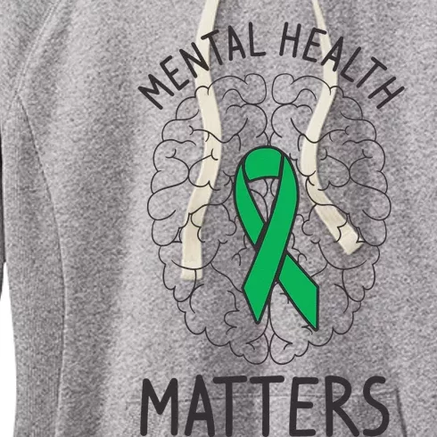 Mental Health Awareness Month Mental Health Matters Positive Women's Fleece Hoodie