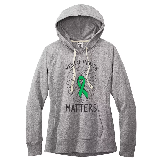 Mental Health Awareness Month Mental Health Matters Positive Women's Fleece Hoodie