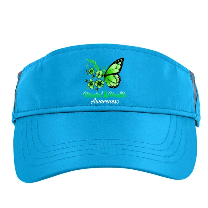 Mental Health Awareness Butterfly Adult Drive Performance Visor