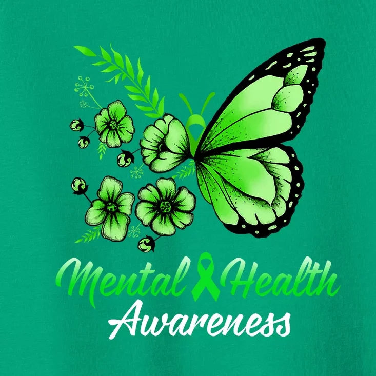 Mental Health Awareness Butterfly Toddler T-Shirt