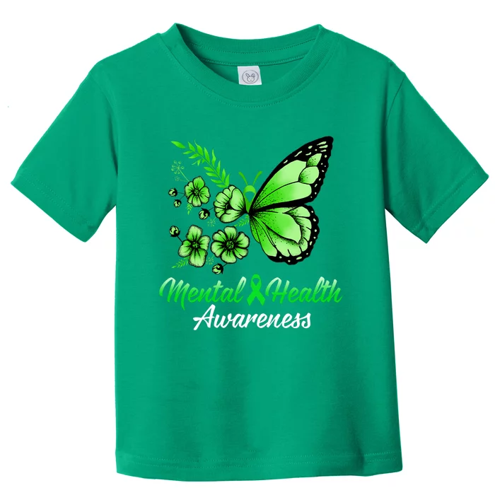 Mental Health Awareness Butterfly Toddler T-Shirt