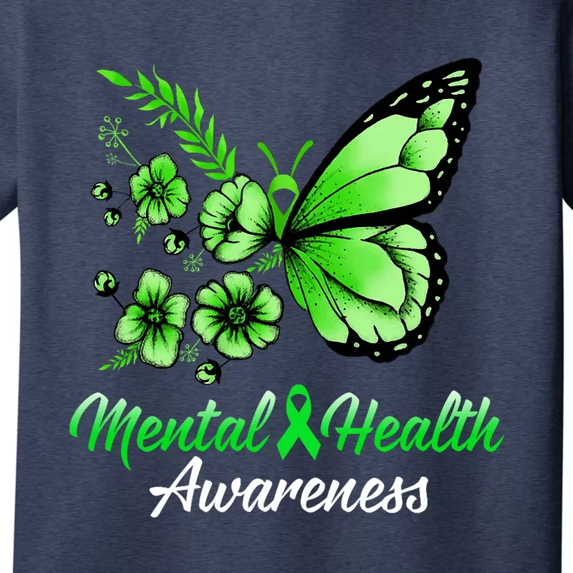 Mental Health Awareness Butterfly T-Shirt